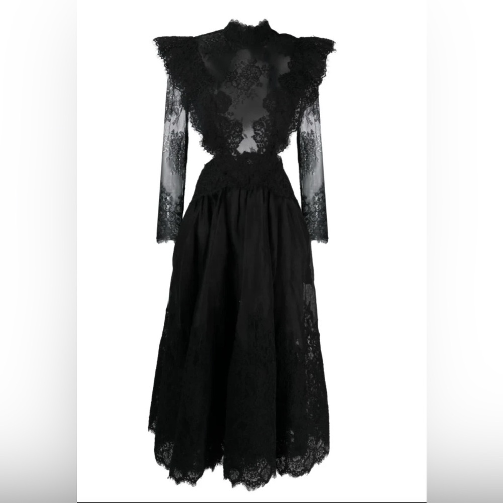 Zimmermann Runway Sensory Lace Linen and Silk Gown - Picture 13 of 16